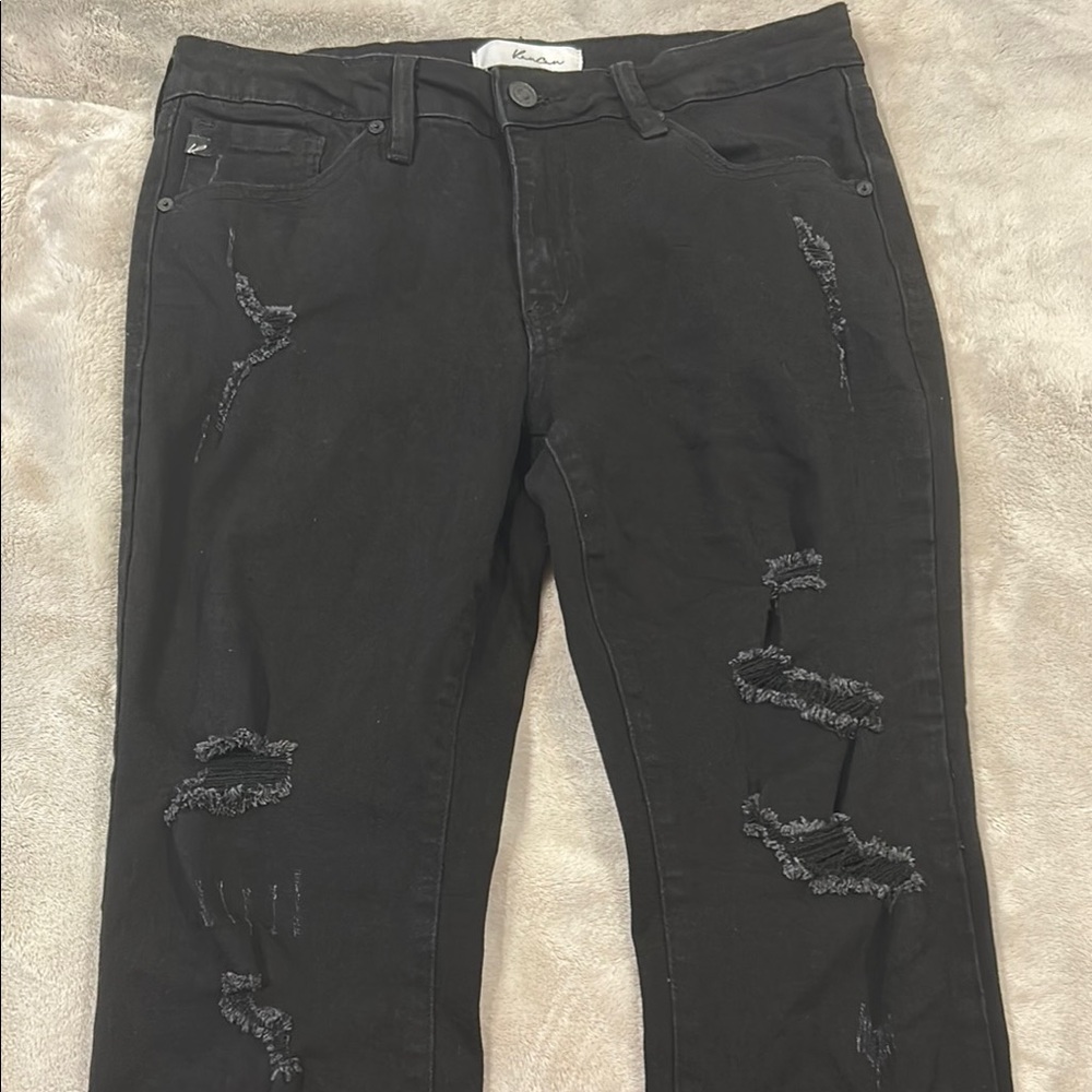 KanCan Black Skinny Distressed Jeans